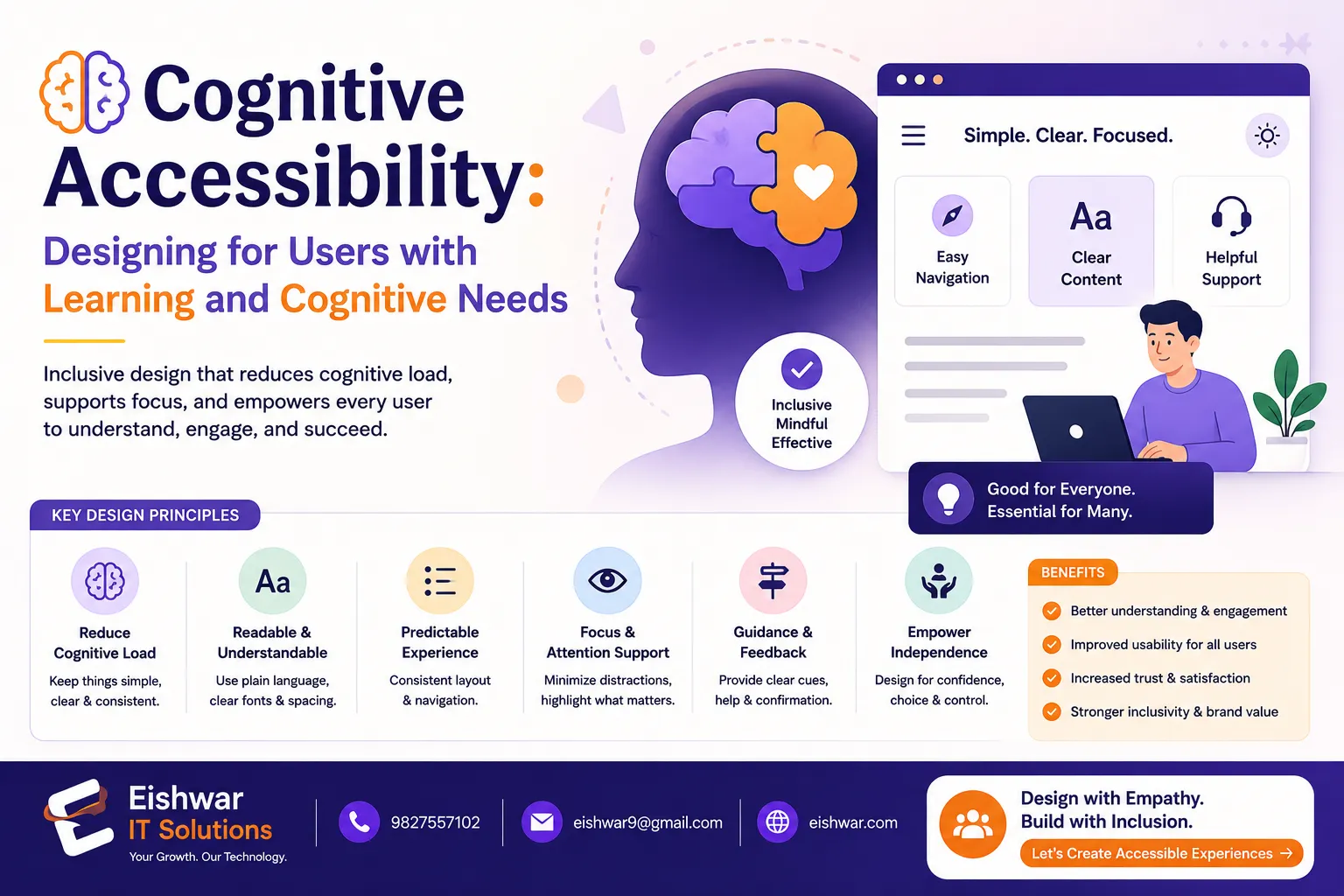Cognitive Accessibility: Designing for Users with Learning and Cogniti